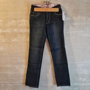 404-405a. NWT dark wash Levi's Slim Straight stretch denim jeans, 14 Slim